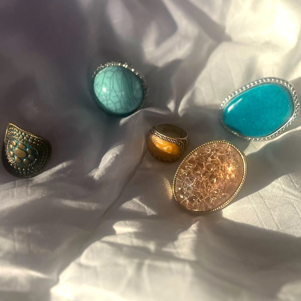 Statement Ring Bundle - Picture 2 of 8